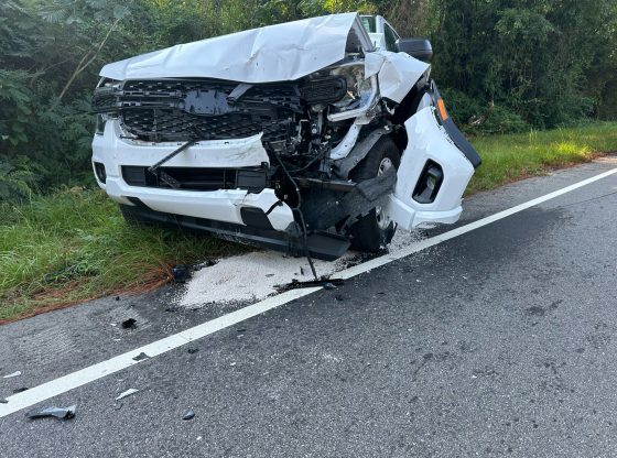 Crews respond to two-vehicle wreck on 15-501