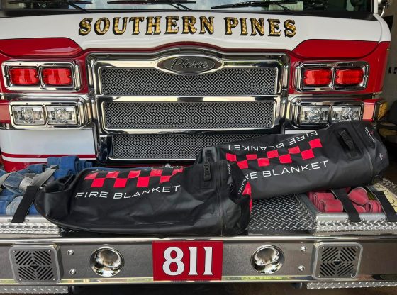 Southern Pines purchases blankets for electric vehicle fires