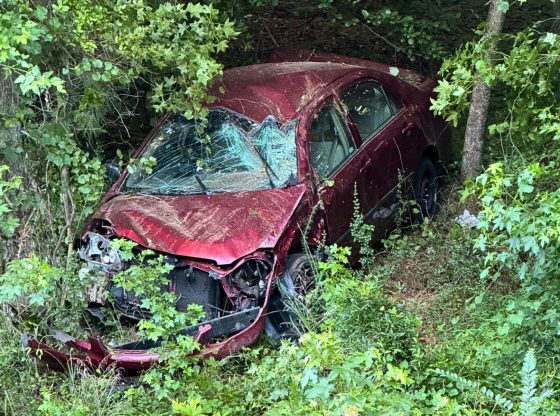 Driver transported after crash near Eastwood