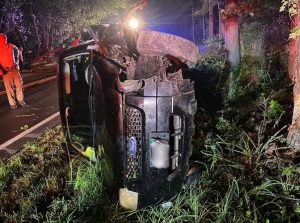 "Lucky man" walks away from fishing trip crash