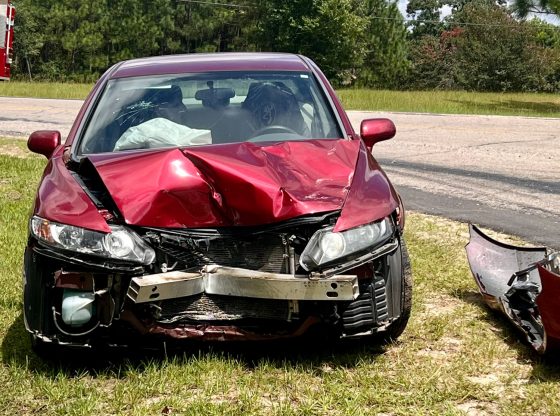 Collision stops road maintenance in Carthage