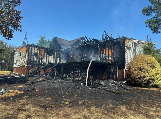 Fire destroys home in Aberdeen