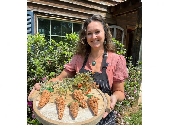 Pottery pinecones to be hidden along Moore trails this fall