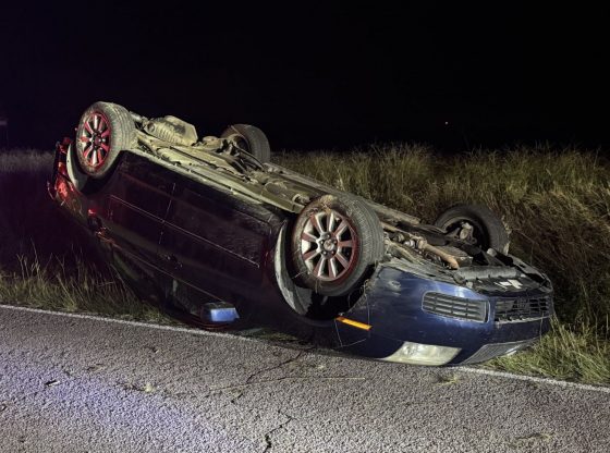 Rollover in Cameron sends one person to hospital