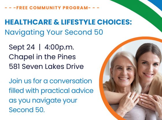 Healthcare & Lifestyle Choices: Navigating Your Second 50 - Sept. 24