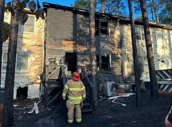 Multiple apartments damaged in Southern Pines Fire