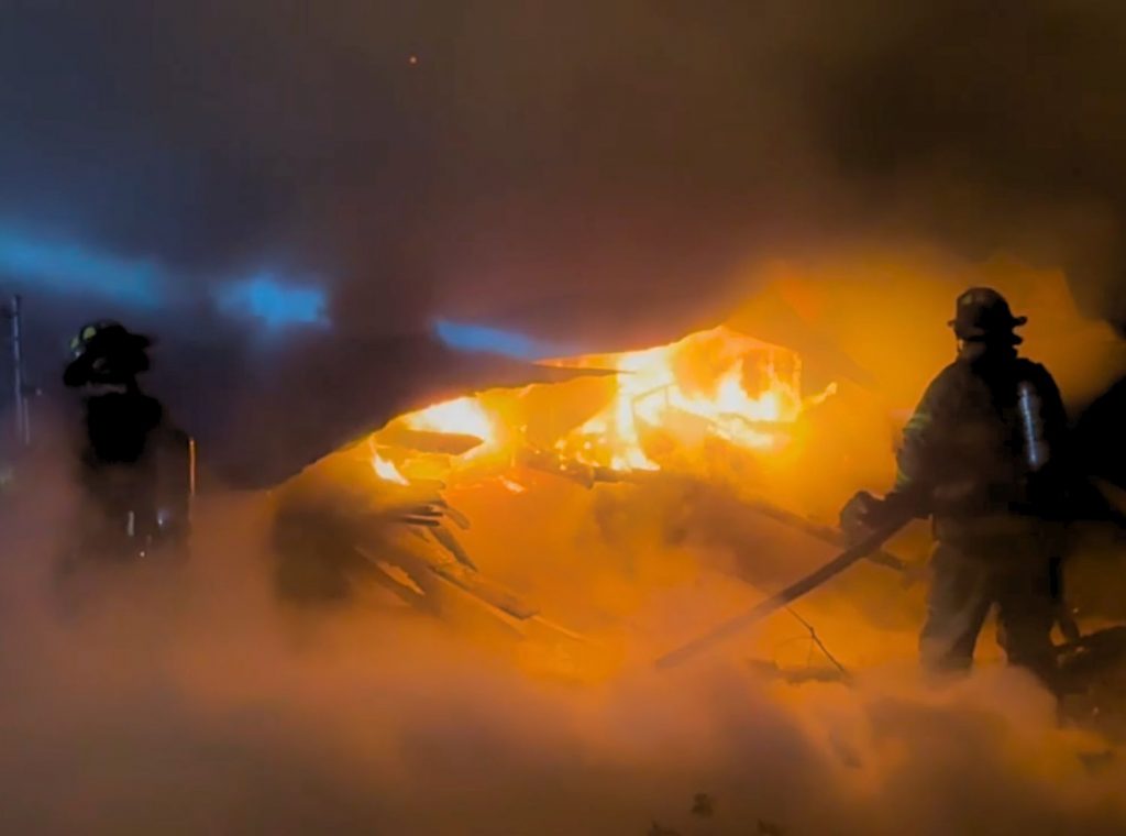 Early morning fire destroys storage shed in Carthage - Sandhills Sentinel