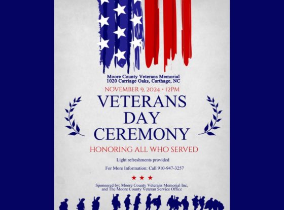 Moore County Veterans Memorial Ceremony - Nov. 9