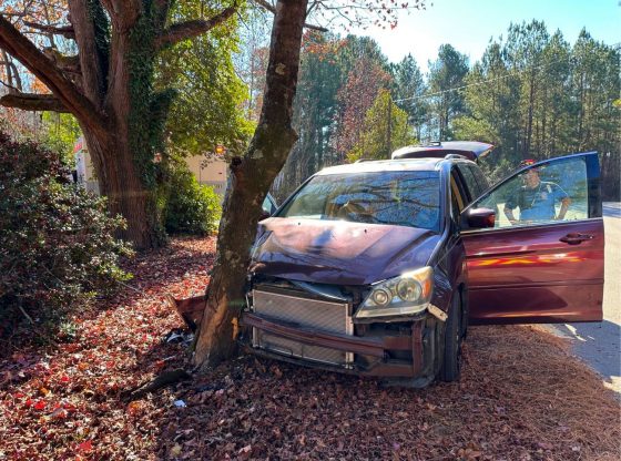 Driver avoids serious injury after striking tree in Pinebluff