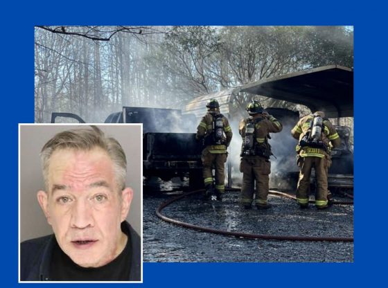 Man arrested for intentionally setting fire that burned multiple cars