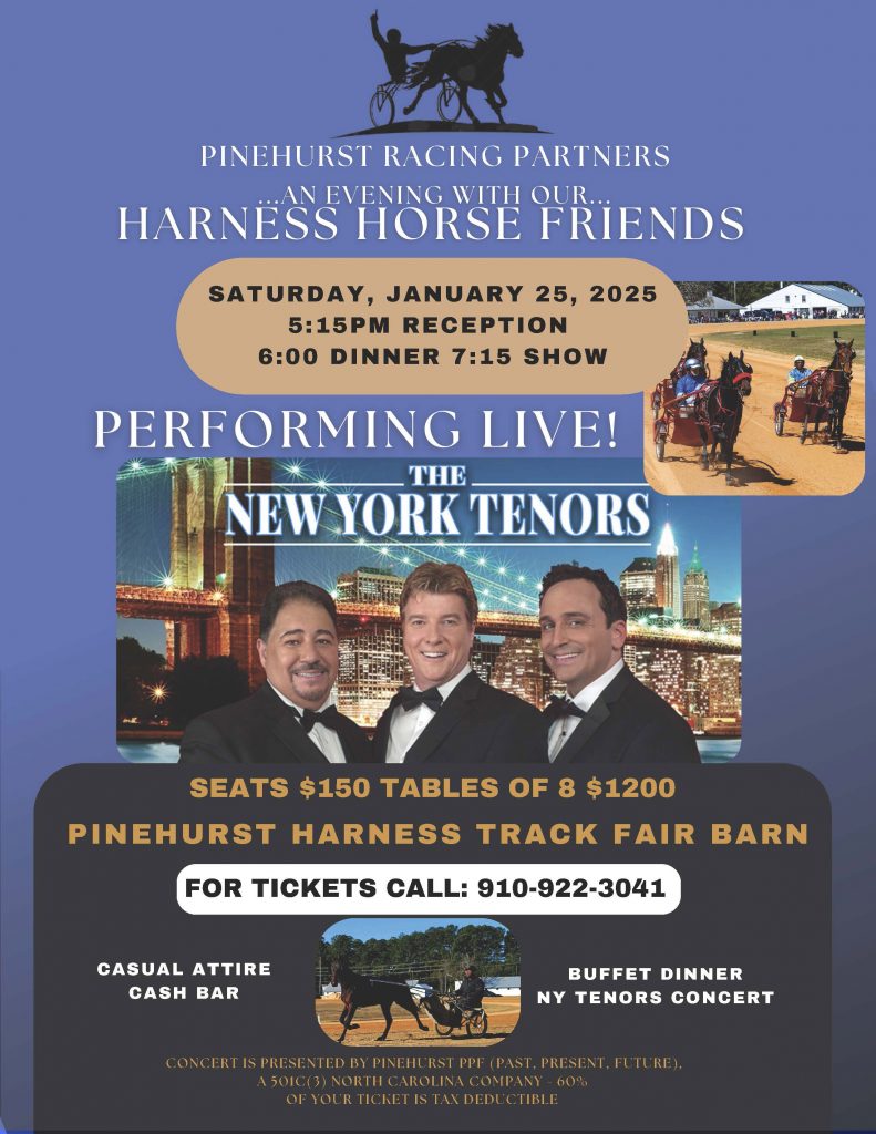 An Evening With Our Harness Horse Friends featuring The New York Tenors Jan.