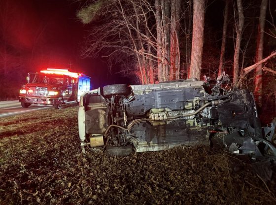 Driver avoids serious injury in rollover crash near Lobelia