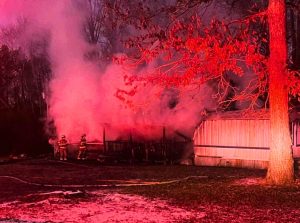 Mobile home destroyed in Robbins fire