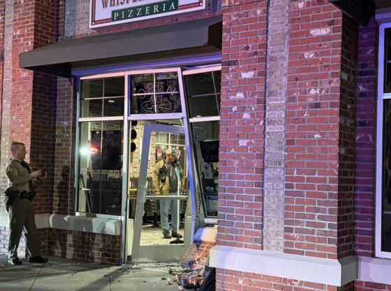 Truck crashes into Whispering Pies pizzeria