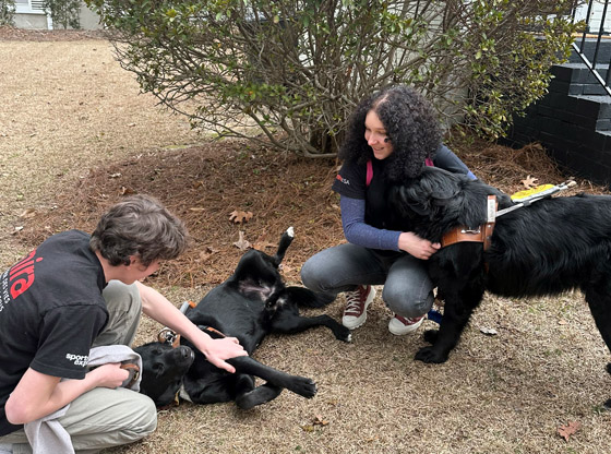 Leading the way: Local teens receive guide dogs from Mira Foundation