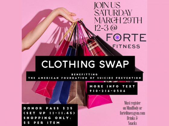 Clothing swap benefitting the American Foundation for Suicide Prevention - March 29