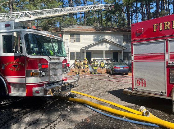 Blaze breaks out in vacant apartment in Southern Pines