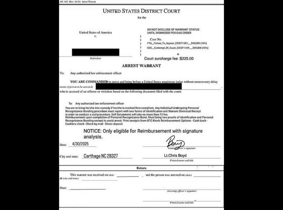 Sheriff warns against fake arrest warrant scam