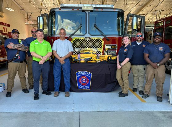 Pinebluff Fire Department receives Woodmen donation