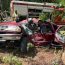 Driver trapped after striking tree in Cameron