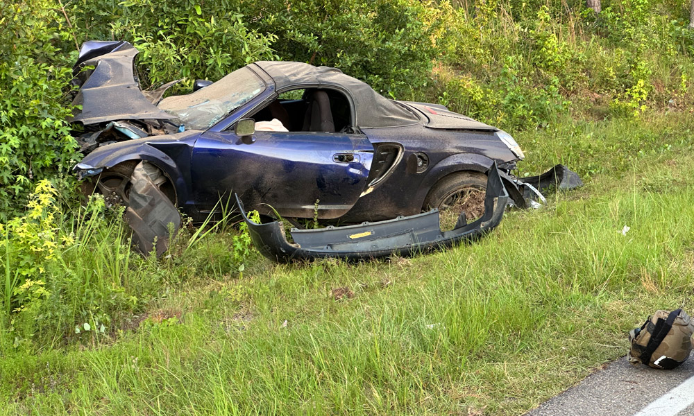 Driver walks away from rollover crash Thursday