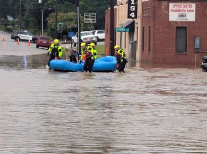 Moore units called to Sanford for water rescues