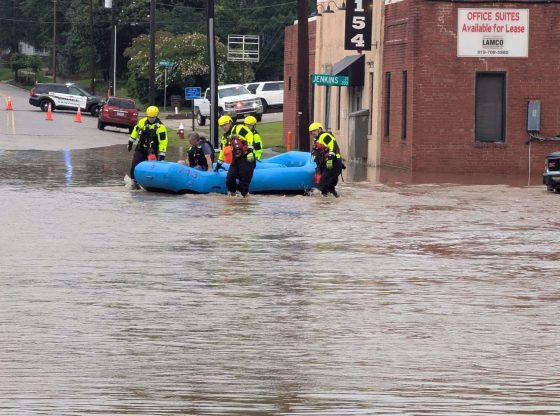 Moore units called to Sanford for water rescues