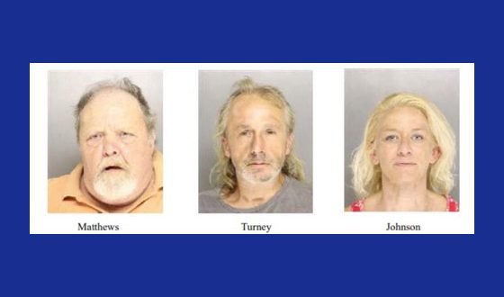 Three arrested in stolen golf cart case