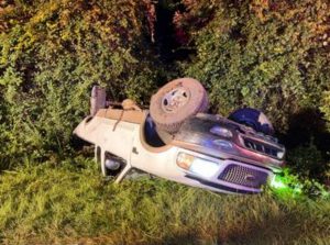Teen airlifted after truck overturns near Moore-Lee county line