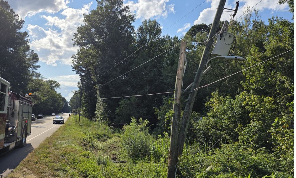 SUV crashes into power pole, flips in Carthage crash
