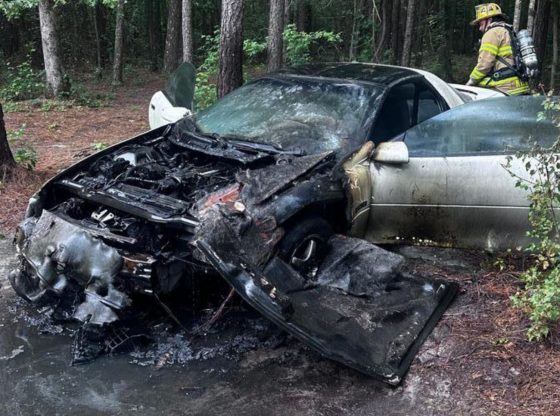Camaro destroyed in Saturday morning fire