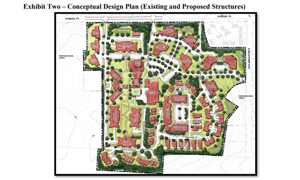 Map showing Penick Village expansion