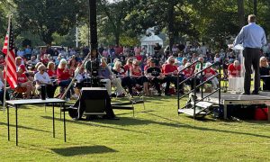 Hundreds gather in Pinehurst NC for Charlie Kirk vigil