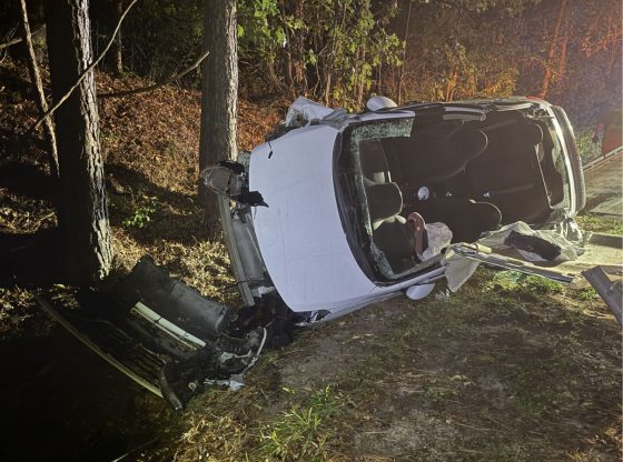 Passengers trapped, roof cut off car in Whispering Pines wreck