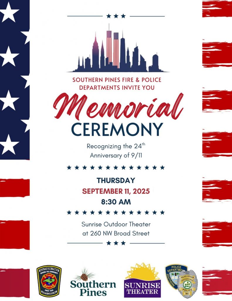 9/11 Memorial Ceremony in Southern Pines - Sept. 11