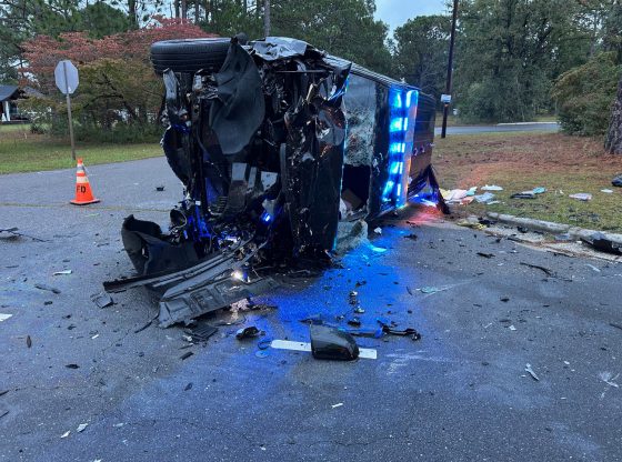 Richmond deputy involved in Pinebluff rollover