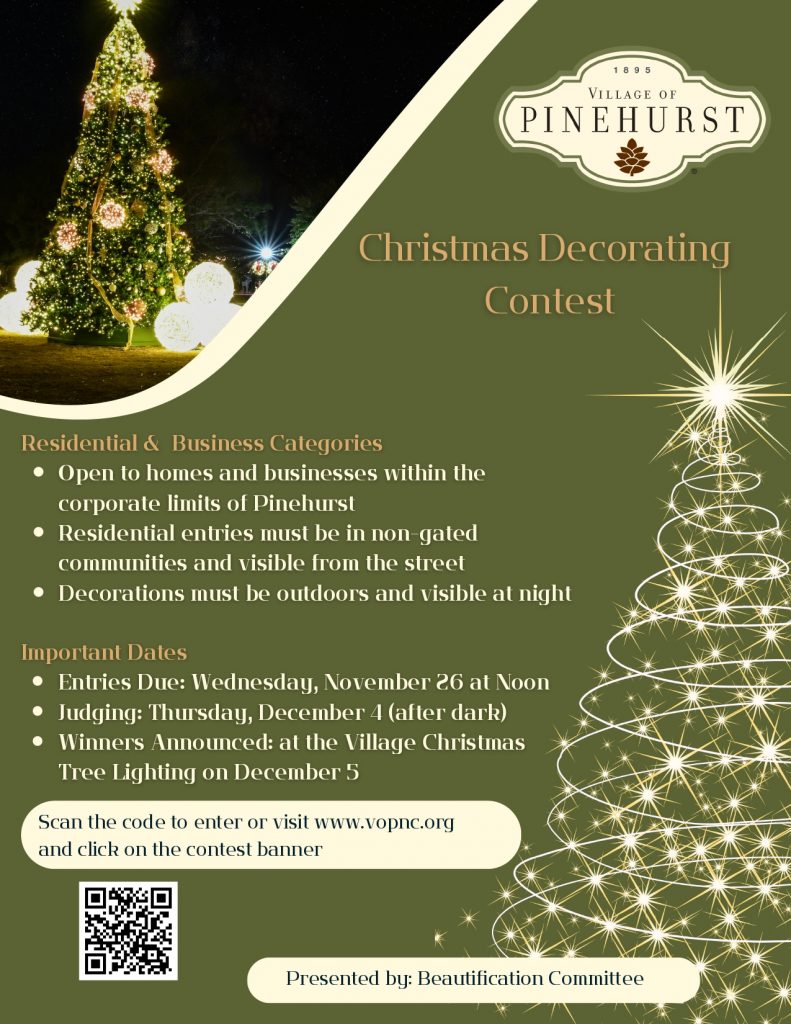 Village invites residents and businesses to enter the annual decorating contest