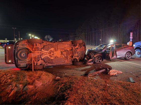 Carthage rush hour traffic slowed by crash, overturned vehicle