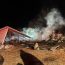 Firefighters battle Whispering Pines barn fire in freezing temperatures