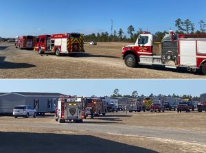 Moore units assist as Richmond fire burns multiple mobile homes