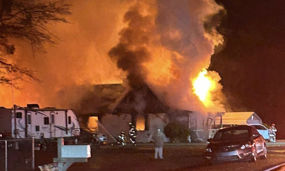 Moore County crews help control fire that destroyed house in Sanford