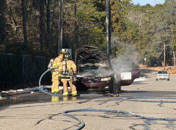 Project Santa car catches fire