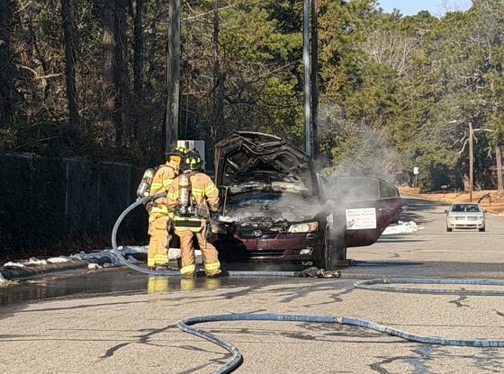 Project Santa car catches fire