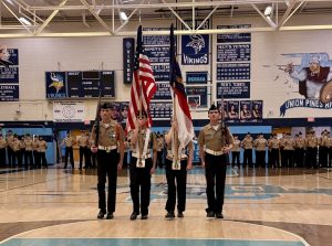 Union Pines High School Navy JROTC unit holds annual Pass-in-Review