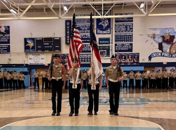 Union Pines High School Navy JROTC unit holds annual Pass-in-Review