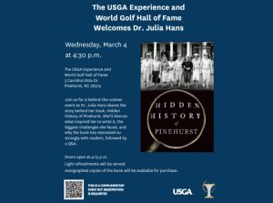 USGA Experience, World Golf Hall of Fame welcome Dr. Julia Hans - March 4