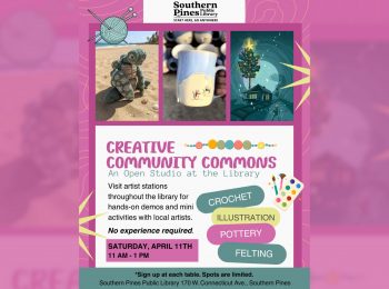 Southern Pines Public Library 'Creative Community Commons' - April 11