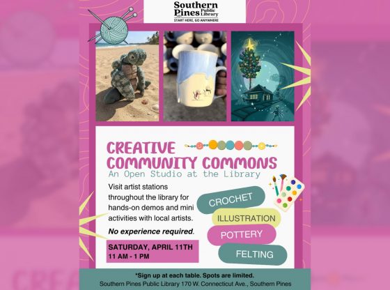 Southern Pines Public Library 'Creative Community Commons' - April 11