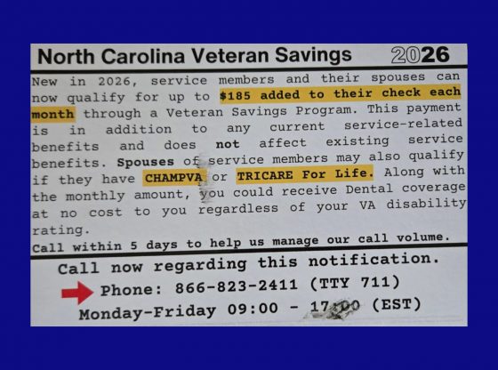 Attorney general warns NC veterans about rising scams