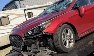 Driver transported after vehicle rolls multiple times in Robbins